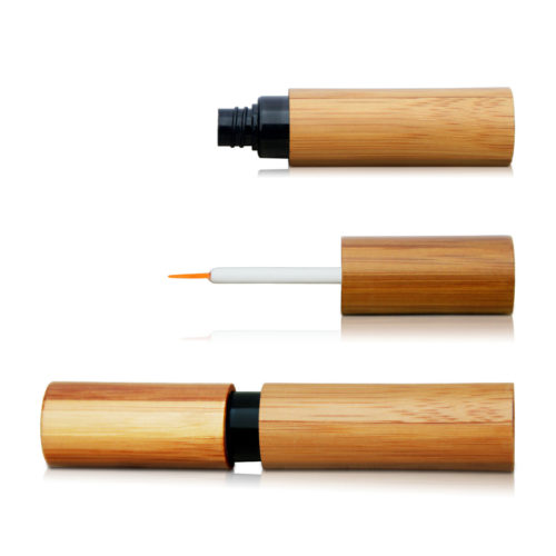Wood-finish cosmetic tube packaging