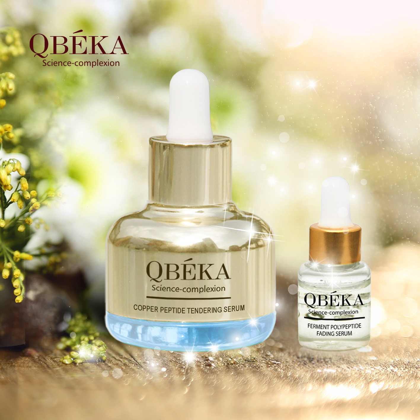 Tendering Anti-Aging serum QBEKA Copper Peptide Tendering Anti-Aging Set